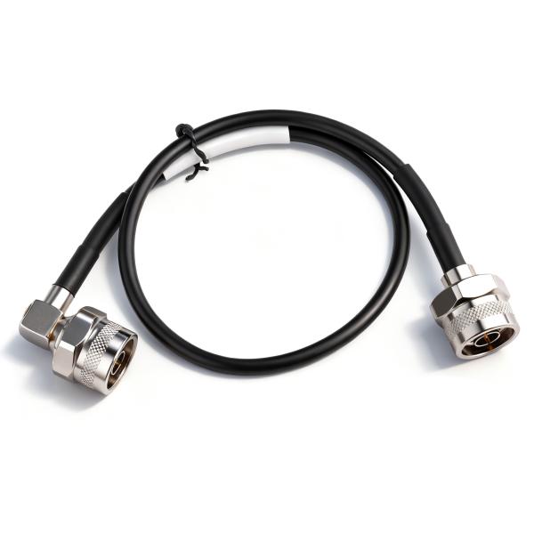 N Male to Right Angle N Male Coaxial Cable – LMR-195 Low Loss RF Cable