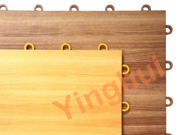 Wood Looking Plastic Basketball Court Tiles Wooden Maple Basketball Court Flooring