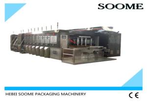 Steel Flexo Printer Slotter Die Cutter , Corrugated Box Printing Machine