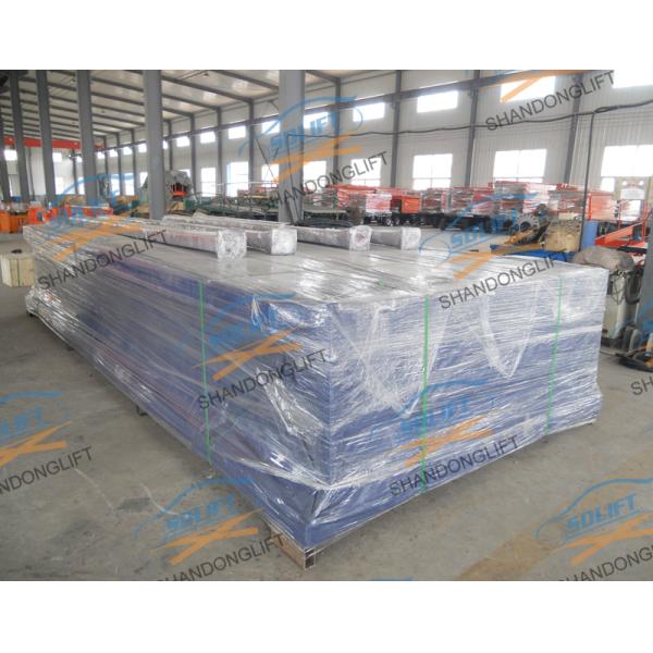 2 слоя складывать гидравлический Ссиссор двойной подъем автомобиля стоянки, голубой