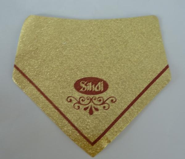 Wet Strength Metalized Beer Label OEM aluminum foil bottle label and aluminum foil beer label