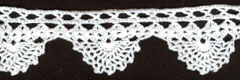 exquisite elastic stretch Crochet Lace trim handmade 7cm Cotton Lace