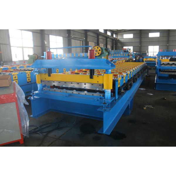 50HZ Roof Tile Making Machine , Trapezoidal Sheet Roll Forming Machine