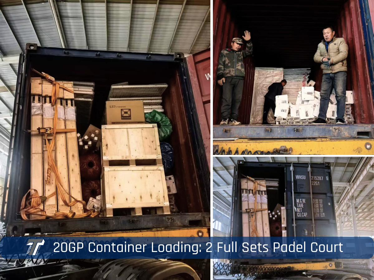 TECTON Pro Panoramic Padel Court High Durability With Hot Dip Galvanized Structure