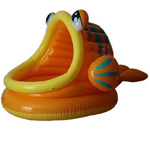 Fish Shade Baby Swimming Inflatable Pool Cartoon Animal Mouth Open Baby Water Playing Pool for Kids Children
