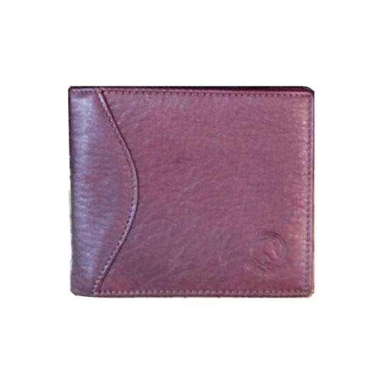 BM Embossed 11x9.5cm Mens PU Leather Wallet Card Holder Handcrafted EN17
