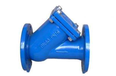 GGG50 DIN Standard Water Y Type Strainer Flanged End Ductile Cast Iron PN16