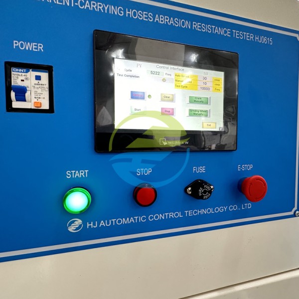 Current-Carrying Hose Abrasion Resistance Testing Equipment for Charging Cable Durability Testing | IEC Test Equipment with PLC Touch Screen Control