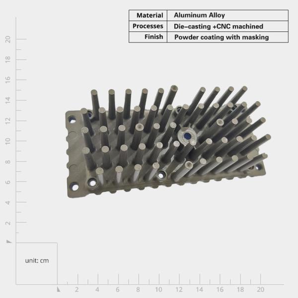 Custom Die Casting LED Street Lamp Heatsink Aluminum Pin Heat Sink for Electronic Devices