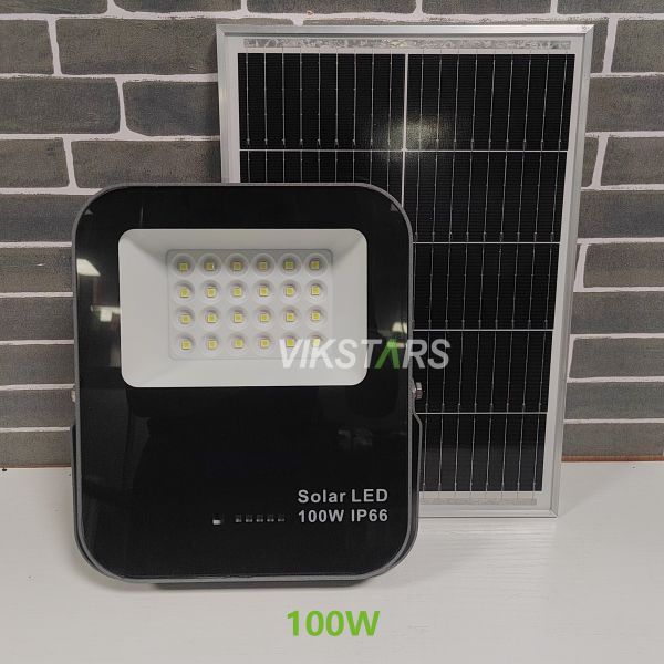 Battery Replaceblae 60w 100w 200W 300w Solar Flood Lights With Glass Cover
