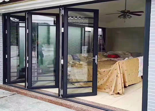 Изоляция Bifold алюминиевой рамки штранг-прессования двери 6063 T5 ядровая