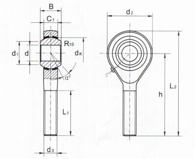 POS Rod End , China Rod End POS5 , POS6 , POS8 , POS10 , POS12 , POS14