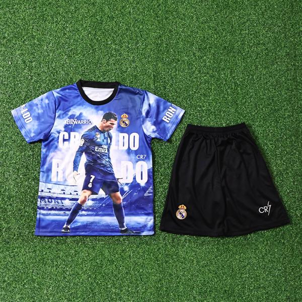 Real Madrid Children Clothing Ronaldo Commemorative Edition Jersey Group