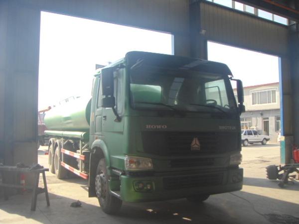 Internal Anti - Corrosion Liquid Tanker Truck , Construction Water Transport Truck 18-25cbm