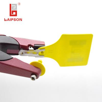 Etiquetas de orelha animais da identificação de LAIPSON, etiquetas 800mhz 960mhz do gado de Rfid   15g
