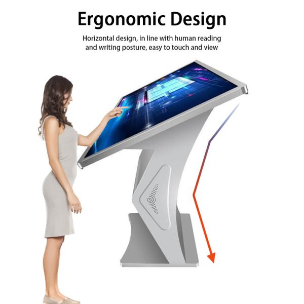 50 Inch Horizontal Touch Screen Kiosk IP45 Rating Android 7.1 Internal Digital Signage