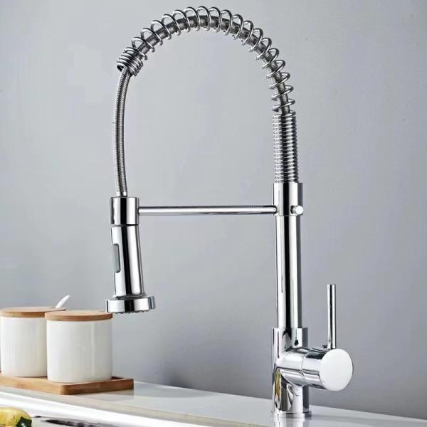 Lizhen-Hwa.Vic Pull Out Spray Kitchen Faucet with Brass Material and Hot Cold Mixer