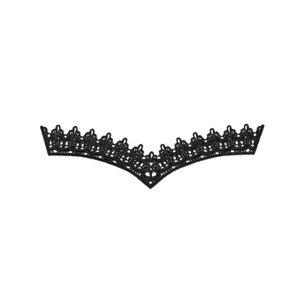 Polyester embroidery lace embroidery trimming for lace neck trim