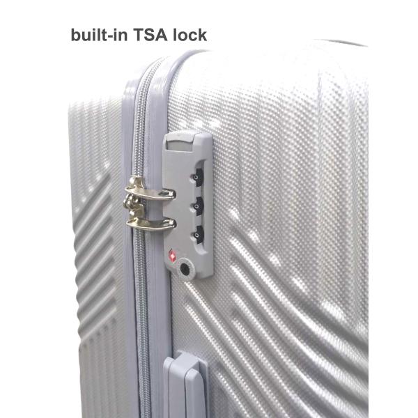 Bagages 3 pièces ensemble valise filateur coquille dure poids léger serrure TSA modèle frais 2024