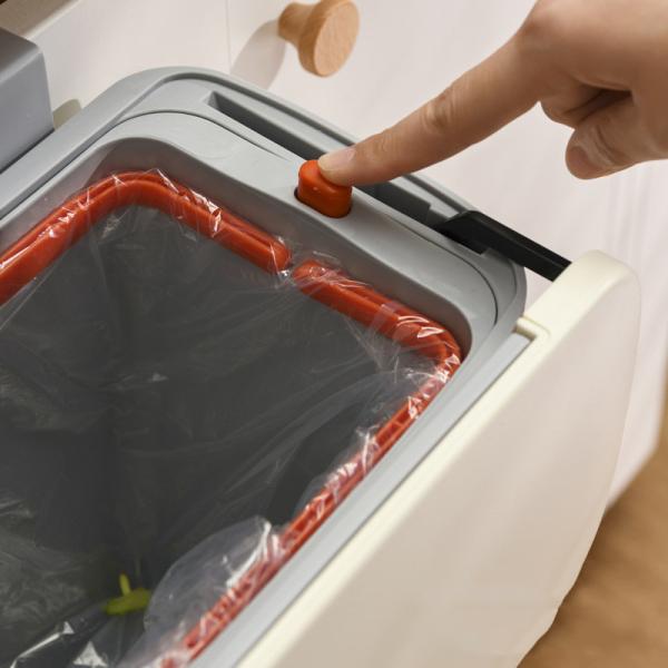 Kitchen Household Wall-mounted Trash Can Free Punching Deodorant Large Capacity Kitchen Fruit and Vegetable Peel Plastic Bucket