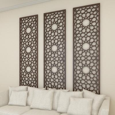 Powder Coating Aluminum Carved/ Engraved Mashrabiyia  Panels For Column Cover/Cladding