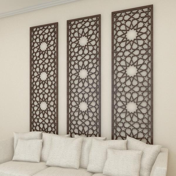Powder Coating Aluminum Carved/ Engraved Mashrabiyia  Panels For Column Cover/Cladding