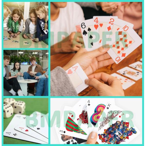 290gsm 300gsm White Board Black Center For Playing Card 70 x 95cm C2S Coated