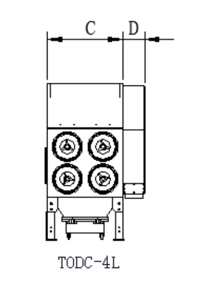 1.5kw - 75KW Colector de polvo industrial Colector de polvo de corte láser