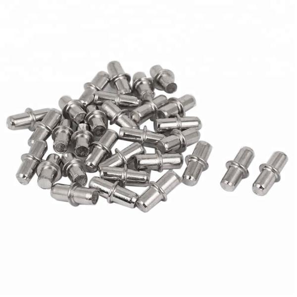 Wooden Cupboard Wardrobe Cabinet Shelf Support Pegs Pin 5mm Metal Shelf Bracket Stud