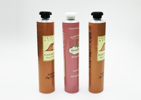 50-100ML Aluminium Collapsible Tubes , Hand Cream Tube With Octagonal Cap