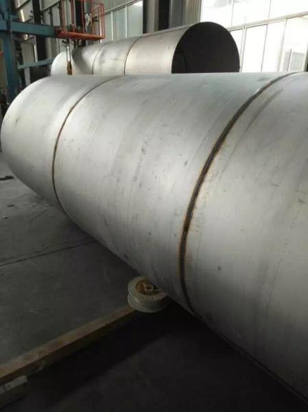Ss Welded 630mm Stainless Steel Pipes 302 304 JIS 32205 Brush Polish