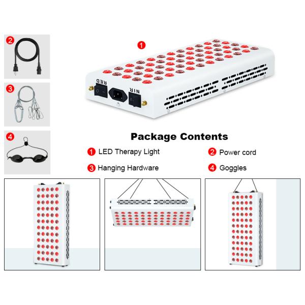 600w Уход за телом Устройство для терапии красным светом Спектр настройки для безупречной кожи