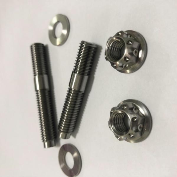 M10 X 1.25 Titanium Exhaust Manifold Studs And Nuts