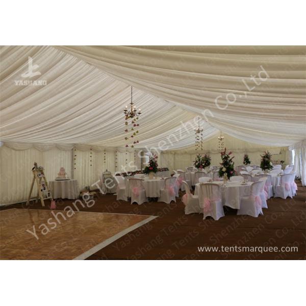 Transparent PVC Fabric Cover Luxury Wedding Tents Buildings With Aluminum Profile