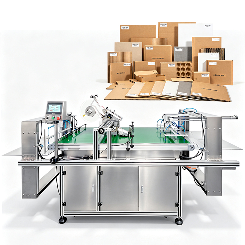 High Speed 85Pcs/min Automatic Flat Labeling Machine Boxes Bags and Flat Bottle Labeling Machine