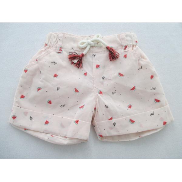 Short Baby Girl Two Piece Sets Cotton Woven Voile All Over Print