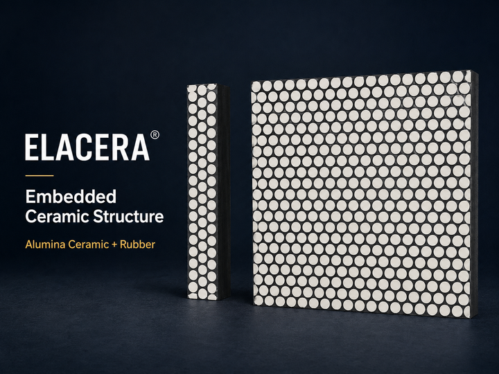 Ceramic Embedded Rubber Wear LIners