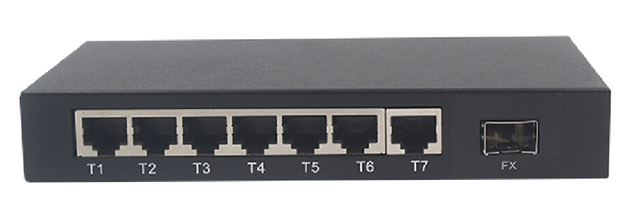 Быстро переключатель сети 100FX и 7 10 8 локальных сетей портов/100M Rj45 с функцией управления
