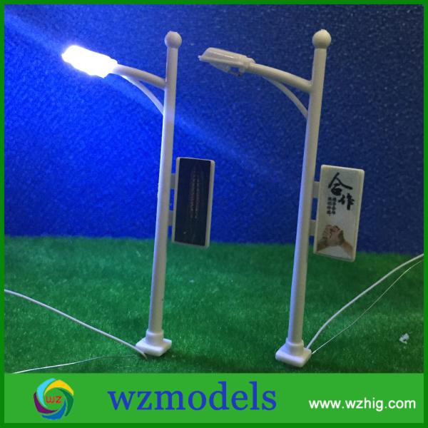 1/100 Scale Train architectural Layout courtyard Lights Model Lamppost Lamp Single-End