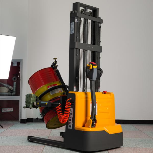 Elevador de barril elétrico hidráulico 550 kg Altura de elevação 3 m Para tambores de petróleo