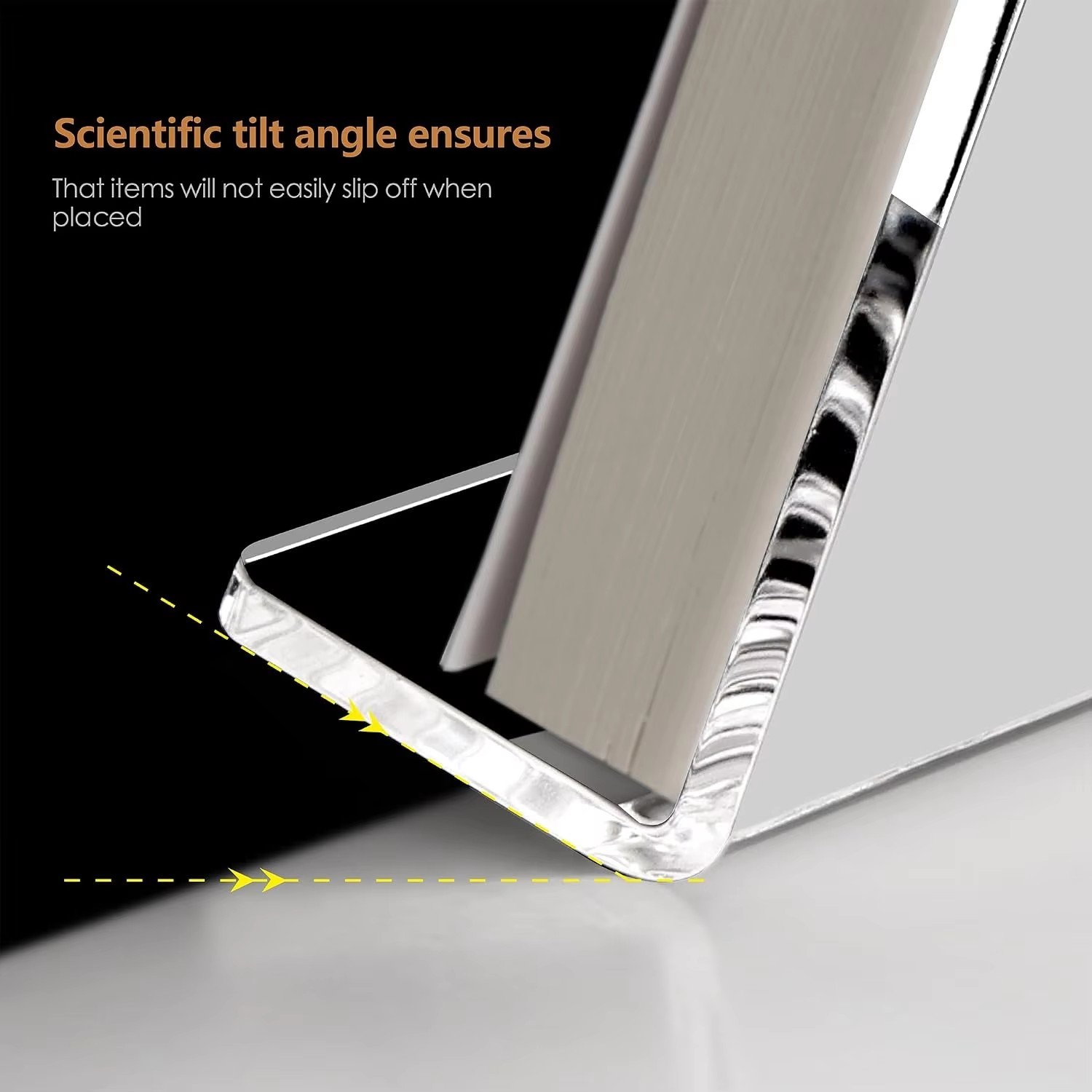 Transparent Acrylic Book Stand Holder With Customizable Size And Stable Structure For Home And Office