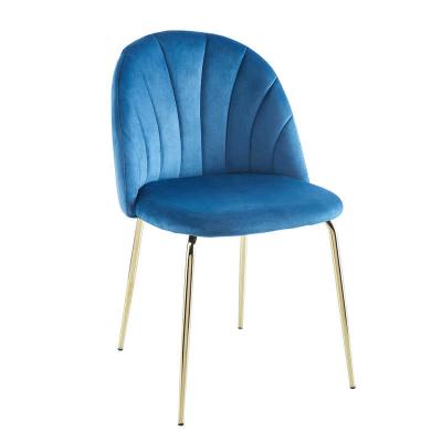O estofamento resistente de Blue Velvet da estrutura que janta a cadeira ajusta o peso 24.80lbs