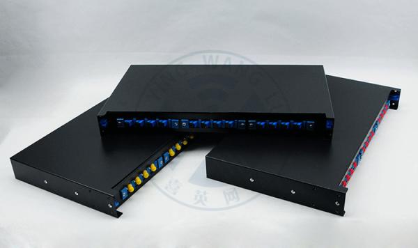 XYFiber 12 Port  Slidable Fiber Optic Terminal Box , Fiber Patch Panel 1U 19 inch