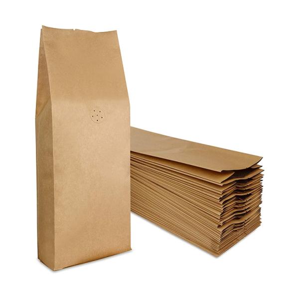 Four Side Sealed Stand Up Coffee Pouches With Valve 1lb 2lb Moisture Proof Oxygen Barrier