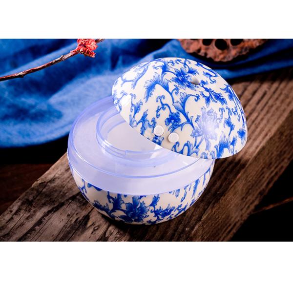 300ML Blue White Porcelain USB Humidifier / Mini Disinfectant Machine Classical Event Gift