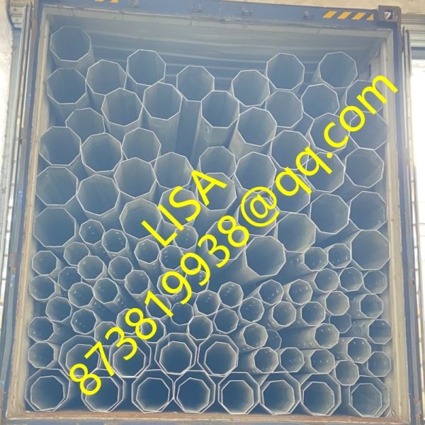 Hot Dip Galvanized Q355B Octagonal Electric Steel Pole for Power Distribution