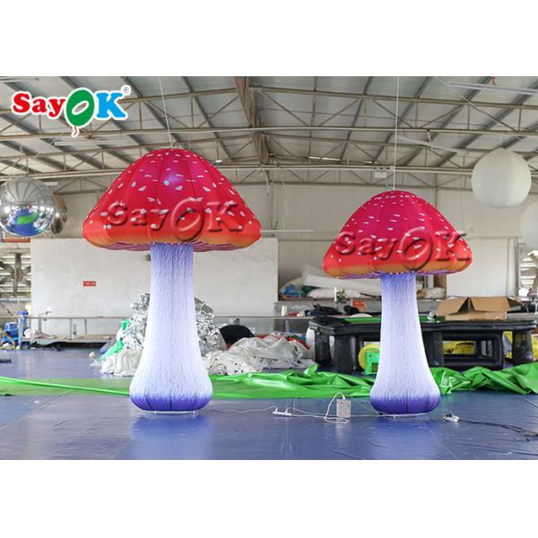 Stage Decoration 2.5m Inflatable Mushroom With Led Light