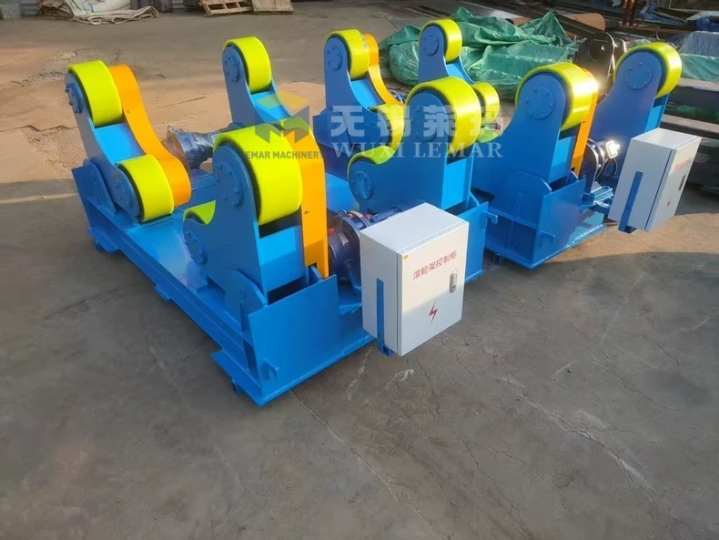 10 Ton Self Aligning Storage Tank Turning Rolls VFD Welding Rotator for Stainless Steel Tank