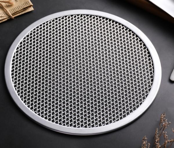 Seamless Round Pizza Screen Tray 6-22 Inch Aluminum Alloy