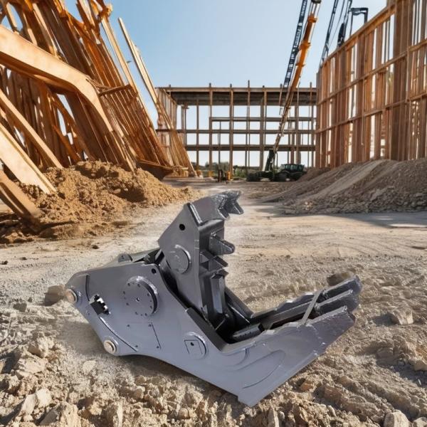 Excavadora Hyundai Pulverizadora hidráulica fija Tijeras de trituración de concreto Demolición